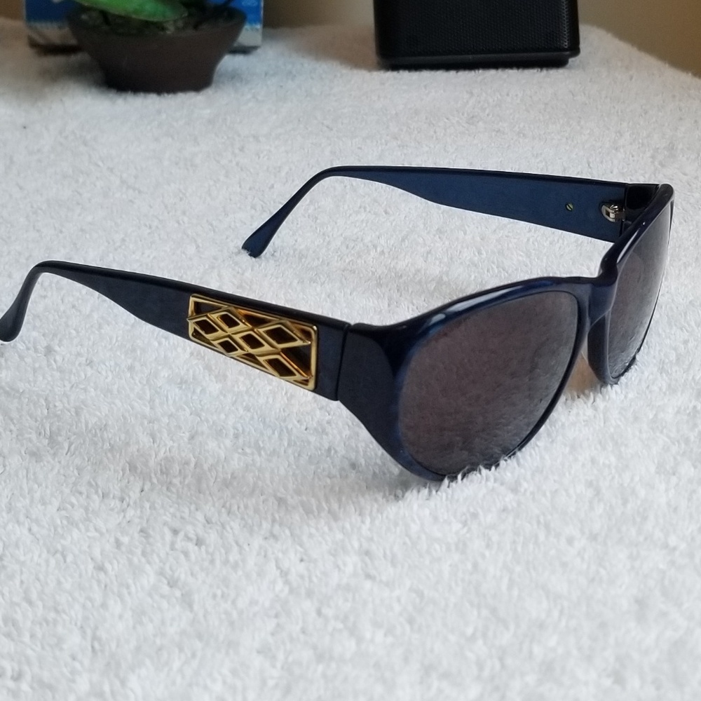Blue 80's Karen Walker Sunglasses - Picture 3 of 8